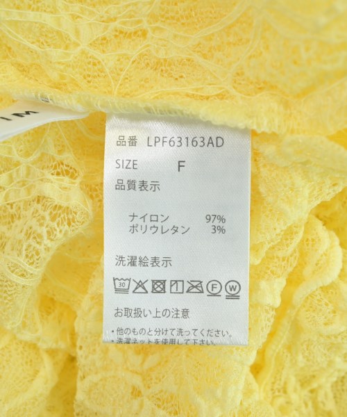 LEPSIM LOWRYSFARM（レプシィムローリーズファーム）ニット・セーター 黄 サイズ:F レディース/2200719803017