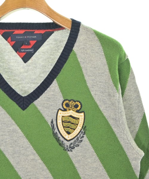 TOMMY HILFIGER（トミーヒルフィガー）ニット・セーター グレー サイズ:L メンズ/2200644350013