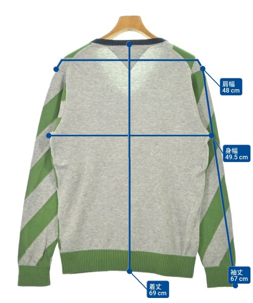 TOMMY HILFIGER（トミーヒルフィガー）ニット・セーター グレー サイズ:L メンズ/2200644350013