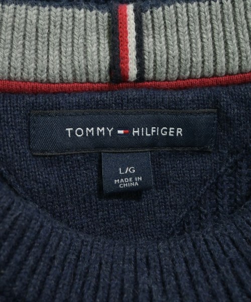 TOMMY HILFIGER（トミーヒルフィガー）ニット・セーター 紺 サイズ:L メンズ/2200608248035