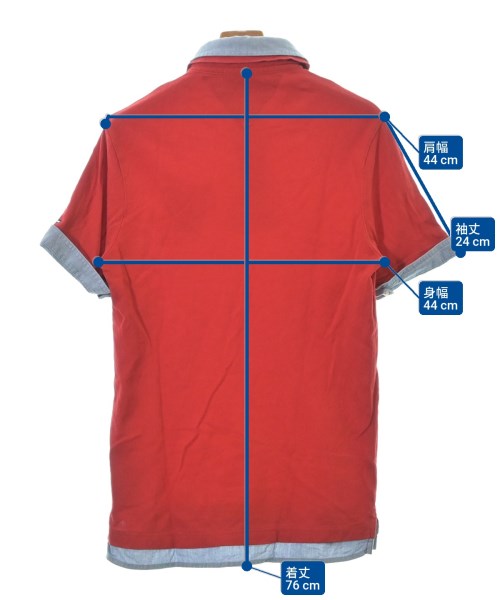 TOMMY HILFIGER（トミーヒルフィガー）ポロシャツ 赤 サイズ:M メンズ/2200605542037