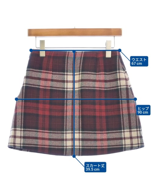 TOMMY HILFIGER（トミーヒルフィガー）ミニスカート 赤 サイズ:34(XS位) レディース/2200604790392