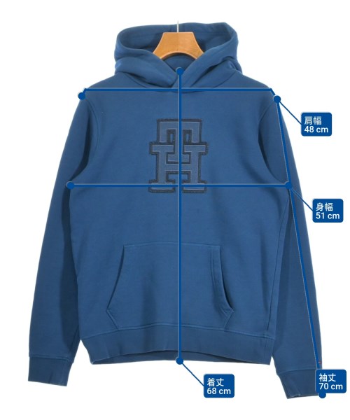 TOMMY HILFIGER（トミーヒルフィガー）パーカー 青 サイズ:176(M位) メンズ/2200672521225