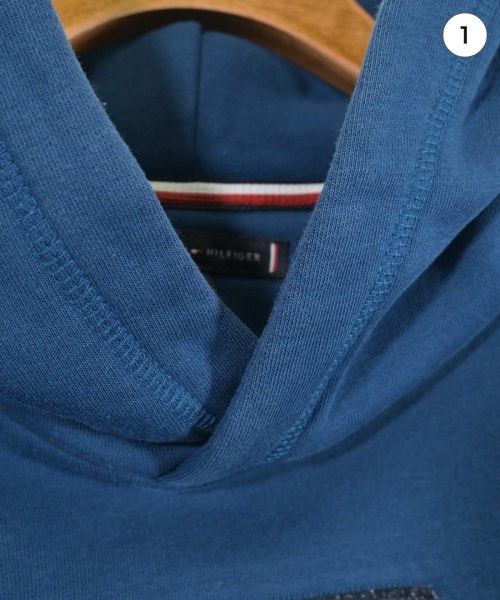 TOMMY HILFIGER（トミーヒルフィガー）パーカー 青 サイズ:176(M位) メンズ/2200672521225