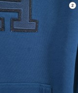 TOMMY HILFIGER（トミーヒルフィガー）パーカー 青 サイズ:176(M位) メンズ/2200672521225