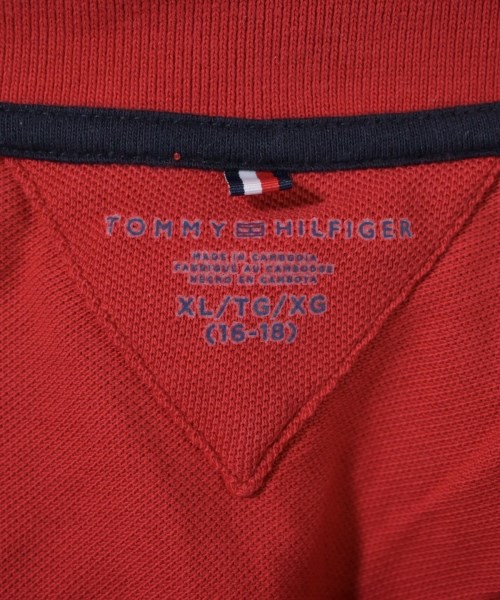 TOMMY HILFIGER（トミーヒルフィガー）ポロシャツ 赤 サイズ:XL レディース/2200673855169