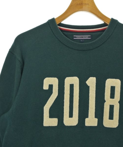 TOMMY HILFIGER（トミーヒルフィガー）ニット・セーター 緑 サイズ:L メンズ/2200673870025