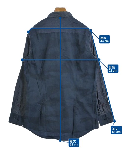 TOMMY HILFIGER（トミーヒルフィガー）カジュアルシャツ 紺 サイズ:XL メンズ/2200680822079