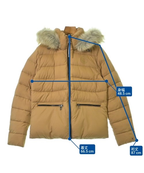 TOMMY HILFIGER（トミーヒルフィガー）ダウンジャケット/ダウンベスト ベージュ サイズ:M レディース/2200655697039