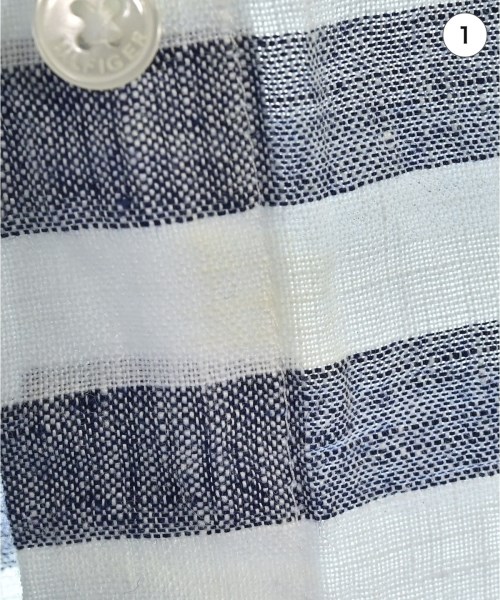 TOMMY HILFIGER（トミーヒルフィガー）カジュアルシャツ 紺 サイズ:6(M位) レディース/2200716109037
