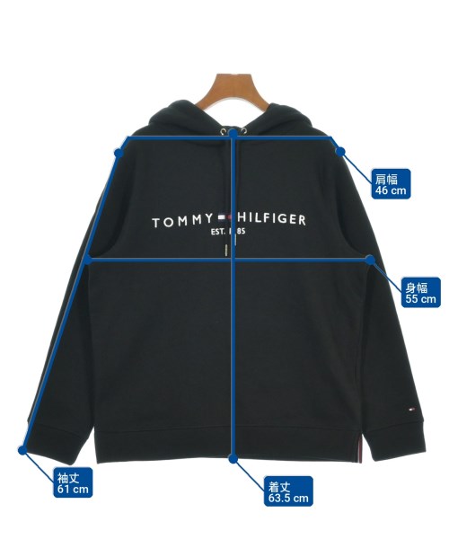 TOMMY HILFIGER（トミーヒルフィガー）パーカー 黒 サイズ:M レディース/2200712952019