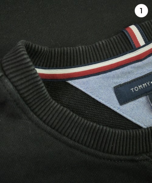 TOMMY HILFIGER（トミーヒルフィガー）スウェット 黒 サイズ:L メンズ/2200712875028