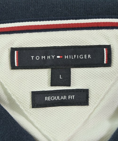 TOMMY HILFIGER（トミーヒルフィガー）ポロシャツ 白 サイズ:L メンズ/2200644678049