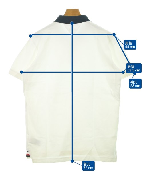 TOMMY HILFIGER（トミーヒルフィガー）ポロシャツ 白 サイズ:L メンズ/2200644678049