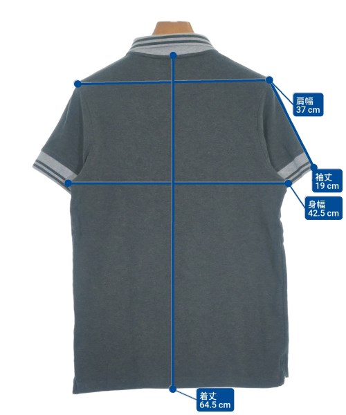 TOMMY HILFIGER（トミーヒルフィガー）ポロシャツ グレー サイズ:S レディース/2200641372063