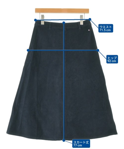 TOMMY HILFIGER（トミーヒルフィガー）ロング・マキシ丈スカート 紺 サイズ:36(S位) レディース/2200646961118