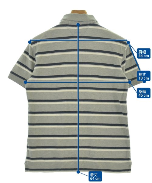 TOMMY HILFIGER（トミーヒルフィガー）ポロシャツ グレー サイズ:S メンズ/2200709300021