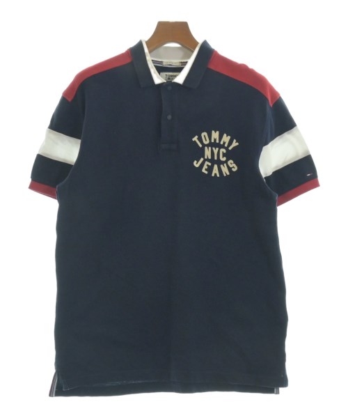 TOMMY HILFIGER(トミーヒルフィガー)ポロシャツ 紺 サイズ:M/2200657546137