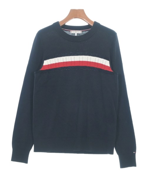 TOMMY HILFIGER(トミーヒルフィガー)ニット・セーター 紺 サイズ:XS/2200662820116