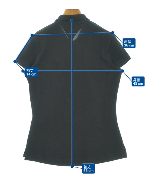 TOMMY HILFIGER（トミーヒルフィガー）ポロシャツ 黒 サイズ:M レディース/2200667046030