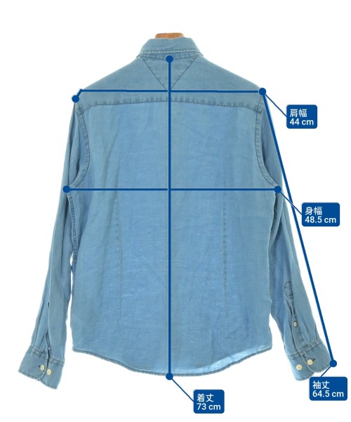 TOMMY HILFIGER（トミーヒルフィガー）カジュアルシャツ 青 サイズ:L メンズ/2200689141164