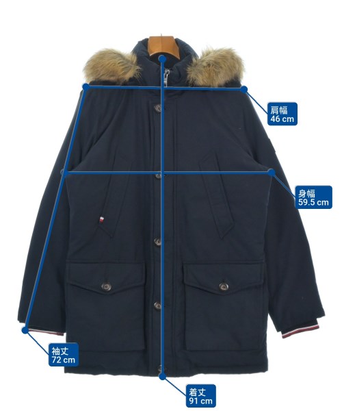 TOMMY HILFIGER（トミーヒルフィガー）ダウンジャケット/ダウンベスト 紺 サイズ:L メンズ/2200689736018