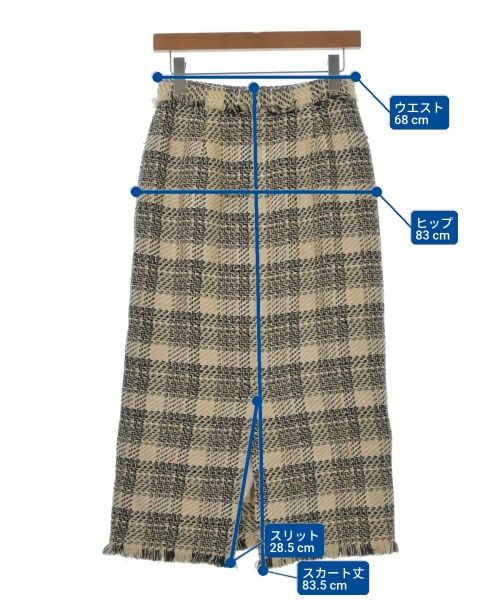 NOBLE（ノーブル）ロング・マキシ丈スカート 白 サイズ:38(M位) レディース/2200629095120