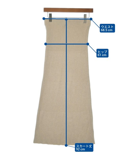 NOBLE（ノーブル）ロング・マキシ丈スカート ベージュ サイズ:-(M位) レディース/2200633000011