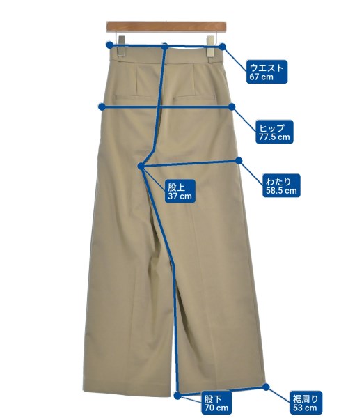 NOBLE（ノーブル）スラックス ベージュ サイズ:36(S位) レディース/2200632136018