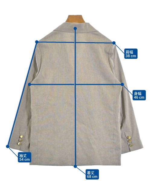 NOBLE（ノーブル）カジュアルジャケット ベージュ サイズ:36(S位) レディース/2200632336012