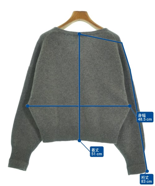 NOBLE（ノーブル）ニット・セーター グレー サイズ:F レディース/2200633850029