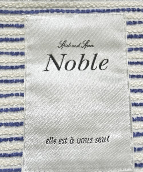 NOBLE（ノーブル）ノーカラージャケット 青 サイズ:38(M位) レディース/2200632192038