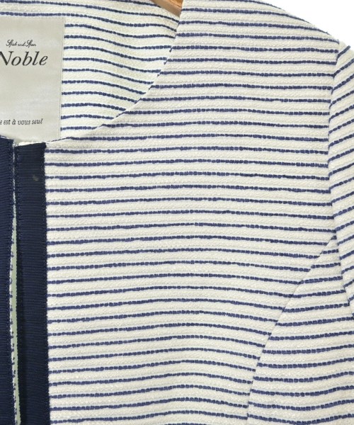 NOBLE（ノーブル）ノーカラージャケット 青 サイズ:38(M位) レディース/2200632192038