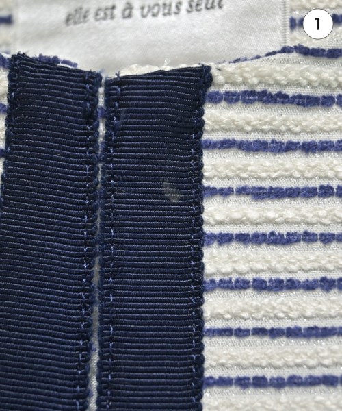 NOBLE（ノーブル）ノーカラージャケット 青 サイズ:38(M位) レディース/2200632192038