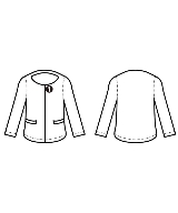 NOBLE（ノーブル）ノーカラージャケット 青 サイズ:38(M位) レディース/2200632192038