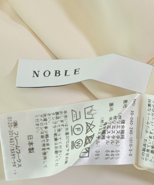 NOBLE（ノーブル）ワンピース 白 サイズ:F レディース/2200636631083