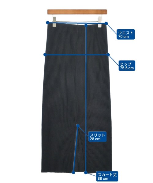 NOBLE（ノーブル）ロング・マキシ丈スカート 黒 サイズ:40(M位) レディース/2200623367087