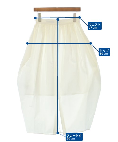 NOBLE（ノーブル）ロング・マキシ丈スカート 白 サイズ:38(M位) レディース/2200615544137