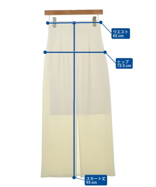 NOBLE（ノーブル）ロング・マキシ丈スカート 白 サイズ:36(S位) レディース/2200630629031
