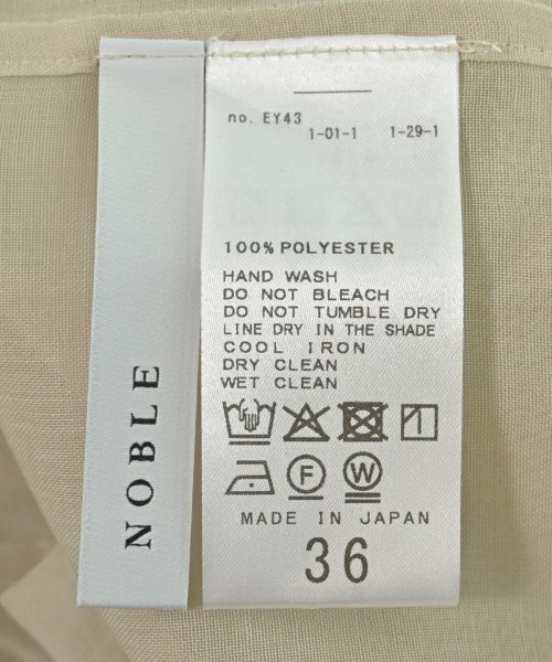 NOBLE（ノーブル）カジュアルジャケット ベージュ サイズ:36(S位) レディース/2200632570034
