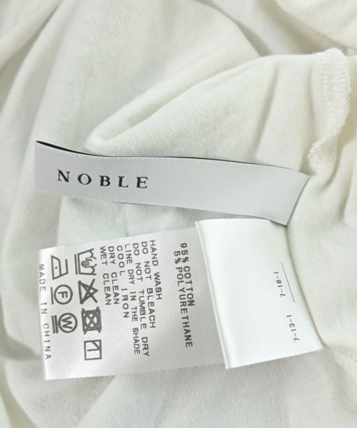 NOBLE（ノーブル）Tシャツ・カットソー 白 サイズ:-(XS位) レディース/2200611802057