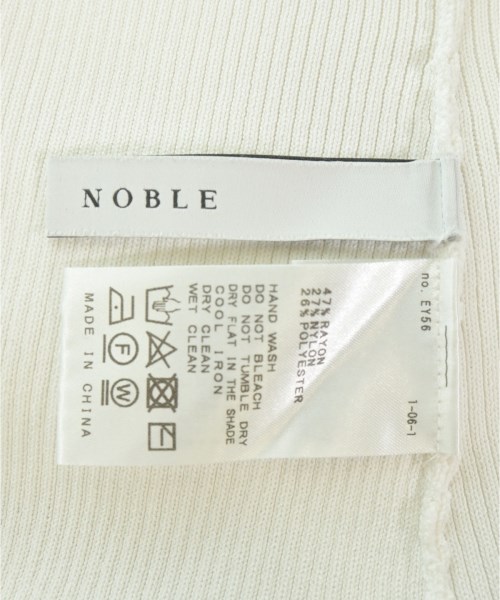 NOBLE（ノーブル）ニット・セーター 白 サイズ:F レディース/2200615214023