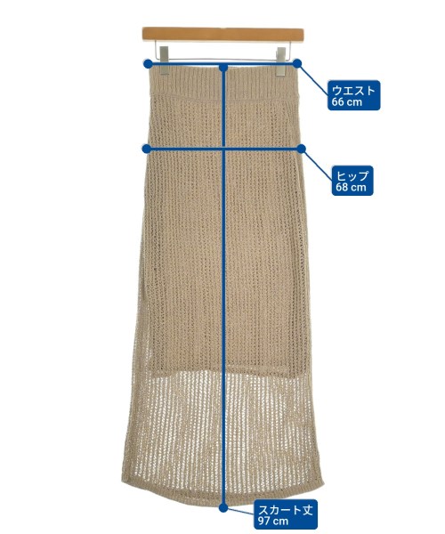 NOBLE（ノーブル）ロング・マキシ丈スカート ベージュ サイズ:-(M位) レディース/2200613992060
