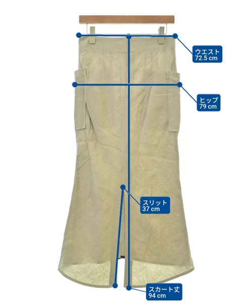 NOBLE（ノーブル）ロング・マキシ丈スカート ベージュ サイズ:38(M位) レディース/2200613992084