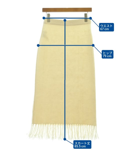 NOBLE（ノーブル）ロング・マキシ丈スカート 白 サイズ:-(M位) レディース/2200618060047