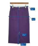 NOBLE（ノーブル）ひざ丈スカート 紫 サイズ:36(S位) レディース/2200618153022