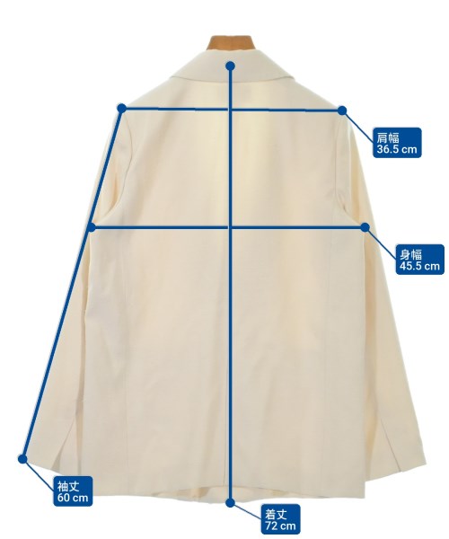 NOBLE（ノーブル）カジュアルジャケット 白 サイズ:36(S位) レディース/2200618903016