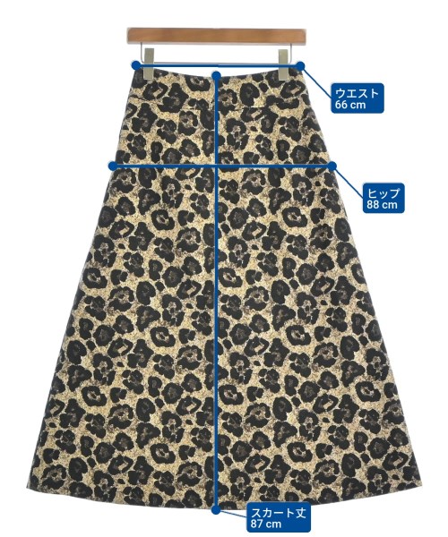 NOBLE（ノーブル）ロング・マキシ丈スカート ベージュ サイズ:36(S位) レディース/2200671765057