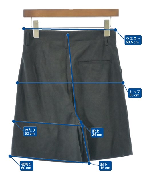 NOBLE（ノーブル）ショートパンツ グレー サイズ:38(M位) レディース/2200672782053