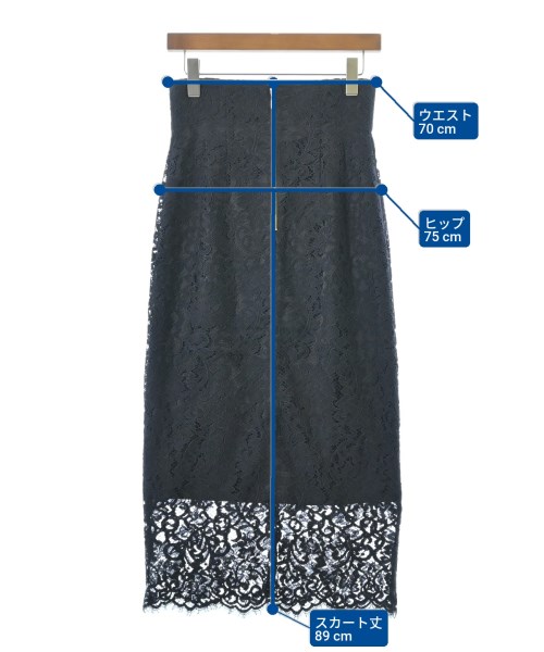 NOBLE（ノーブル）ロング・マキシ丈スカート 紺 サイズ:36(S位) レディース/2200672782077